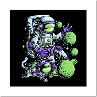 CUTE PET IN THE SPACE Posters and Art